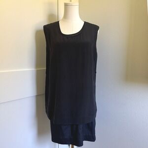 AllSaints Bianca Black Silk Sleeveless Dress UK 10 US 6 EU‎ 38 Lined